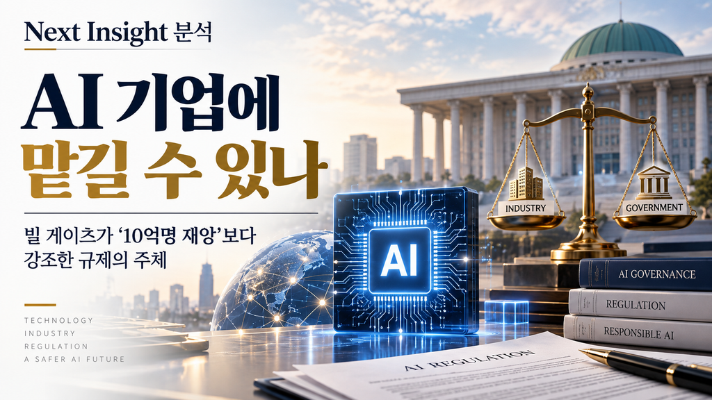 AI 기업에 맡길 수 있나…빌 게이츠가 ‘10억명 재앙’보다 강조한 규제의 주체