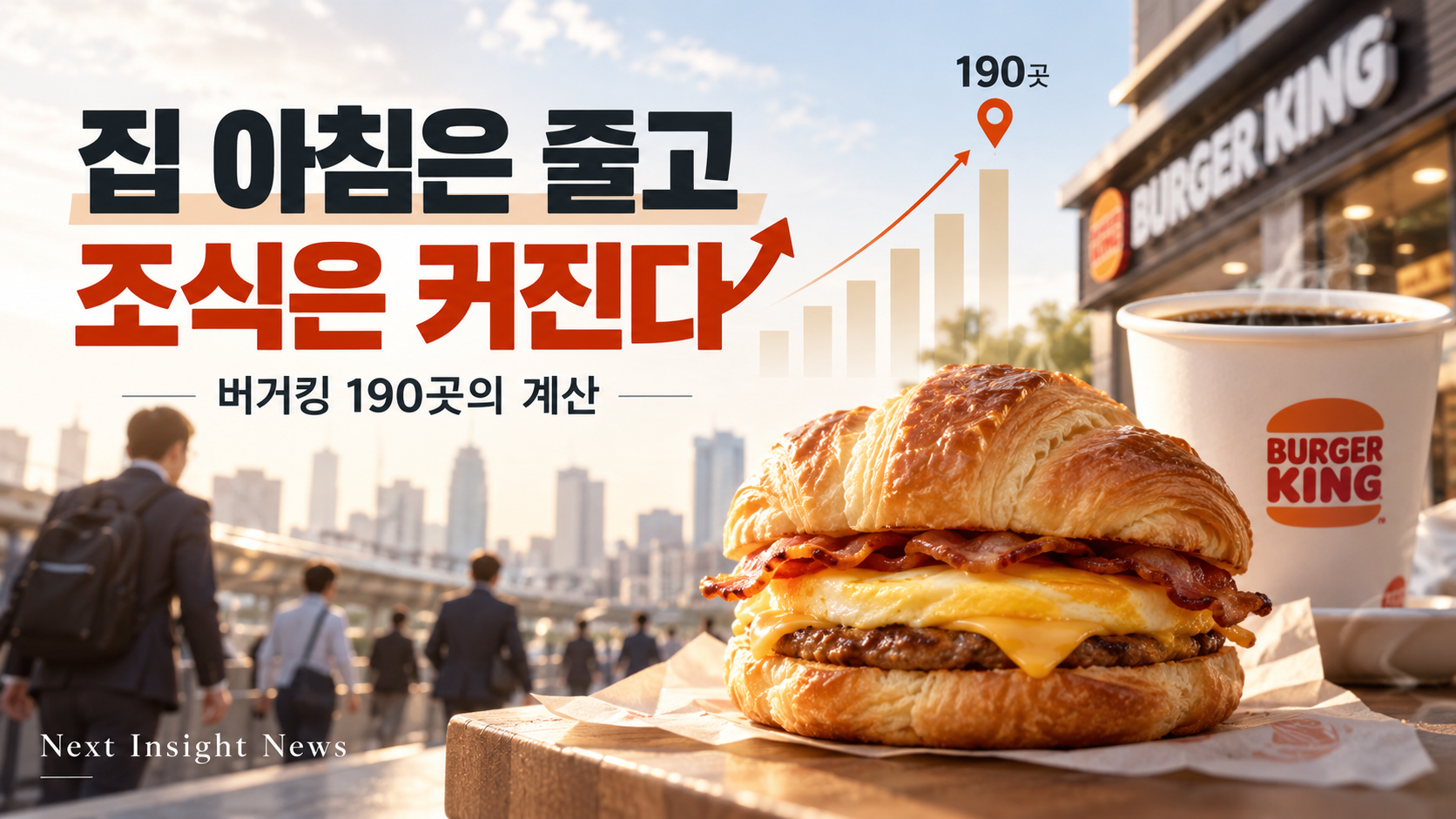 「집에서 먹는 아침은 줄었는데 외식업계는 왜 조식을 키우나…버거킹 190곳의 계산」